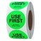Hycodest 500 Pcs 1.5" Use First Stickers Small Stickers Circle Label Dot Labels Fluorescent Paper, Fluorescent Green