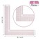 Frienda 4 Pieces L Ruler Clear Plastic Right Angle Measuring for Sewing