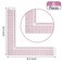 Frienda 4 Pieces L Ruler Clear Plastic Right Angle Measuring for Sewing