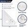Pacific Arc Adjustable 12 Inch Triangle Plain Edge for Drafting, Architect, Engineer