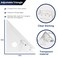 Pacific Arc Adjustable 12 Inch Triangle Plain Edge for Drafting, Architect, Engineer