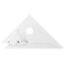 Pacific Arc Adjustable 12 Inch Triangle Plain Edge for Drafting, Architect, Engineer