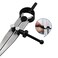 Utoolmart Wing Divider Compass Adjustable Lockable Tungsten Steel Spring Leather Scriber Rotating Craft Marking Tool for Leather Working