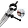 Utoolmart Wing Divider Compass Adjustable Lockable Tungsten Steel Spring Leather Scriber Rotating Craft Marking Tool for Leather Working