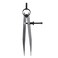 Utoolmart Wing Divider Compass Adjustable Lockable Tungsten Steel Spring Leather Scriber Rotating Craft Marking Tool for Leather Working