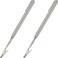 Mudder 2 Pcs Telescoping Clip Metal Extendable Wire Clamp Tool,Silver