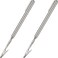 Mudder 2 Pcs Telescoping Clip Metal Extendable Wire Clamp Tool,Silver