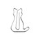 Midori 43377006 Deep Clips Nano Cat Pattern