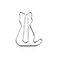 Midori 43377006 Deep Clips Nano Cat Pattern