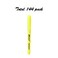 Madisi Highlighters Bulk, Chisel Tip, Fluorescent Yellow, 144-Count