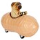 Archie McPhee Pug in a Peanut Pull Back Toy Car