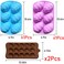 Mauts-inus Easter Egg Chocolate Molds, Silicone, Large &amp; Small, 5 Patterns, DIY Chocolate Eggs &amp; Cakes