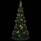 vidaXL Pop-up String Artificial Pre-lit Christmas Tree Green 7 ft