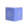 mooas Cube Timer, Flip, Block, Productivity, Time Management (Violet)