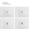 mooas Multi Clock Time Cube Timer, Alarm, Backlight, Productivity (White)