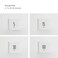 mooas Multi Clock Time Cube Timer, Alarm, Backlight, Productivity (White)