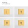 mooas Multi Clock Time Cube Timer, Alarm, Backlight, Productivity (Yellow)