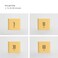 mooas Multi Clock Time Cube Timer, Alarm, Backlight, Productivity (Yellow)