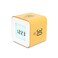mooas Multi Clock Time Cube Timer, Alarm, Backlight, Productivity (Yellow)
