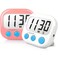Digital Timer for Kids Classroom Timers for Teachers 2 Pack Pink White