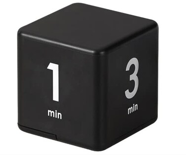 Feilifan Cube Timer, Focus Study Timer, 1-3-5-10 Minutes Time Management