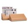 Black long Di fang Standard Size Solid Beech Playing Card Holder-2 Piece Set-Card Storage