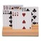 Black long Di fang Standard Size Solid Beech Playing Card Holder-2 Piece Set-Card Storage