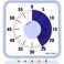 Secura 60-Minute Visual Countdown Timer, 7.5-Inch Oversize Classroom Visual Timer for Kids and Adults, Durable Mechanical Kitchen Timer Clock with Magnetic Backing (Violet)