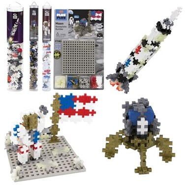 PLUS PLUS Apollo 11 Space Playset Bundle - Mini Building Block Set