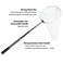 RESTCLOUD Insect and Butterfly Net with 12" Ring, 24" Net Depth, Strong Stainless Telescoping Handle Extends to 38 Inches