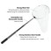 RESTCLOUD Insect and Butterfly Net with 12" Ring, 24" Net Depth, Strong Stainless Telescoping Handle Extends to 38 Inches