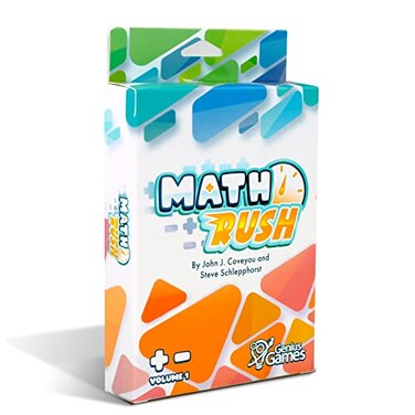 Math Rush: Addition &amp; Subtraction (Volume 1) - A Cooperative Time-Based Math Flash Card Game for Kids 8-12, Puzzle Games and Fun Stuff for Middle School Math Class, Homeschool - STEM Toys &amp; Games