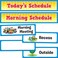 Really Good Stuff Whole-Class Visual Schedule Refill Cards - Set of 27