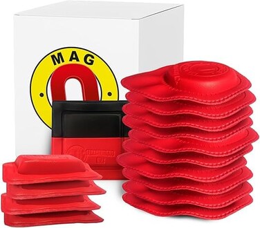 MAG &reg; 15&acirc;&euro;&lsquo;Pack Ferrite Biomagnet Kit &acirc;&euro;&ldquo; 3500&acirc;&euro;&lsquo;4000&acirc;&euro;&macr;Gauss Round, Rectangular &amp; Duo &acirc;&euro;&ldquo; Dr.&acirc;&euro;&macr;Goiz Therapy &acirc;&euro;&ldquo; Vinyl&acirc;&euro;&lsquo;Coated with Clear Polarity
