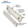 Magnetpro 6 Pieces Rectangular Magnets with Counterparts 70 LB Force
