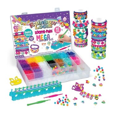 Rainbow Loom Loomi-Pals Mega Set - 5600 Bands, 60 Charms &amp; RL2.0 Board