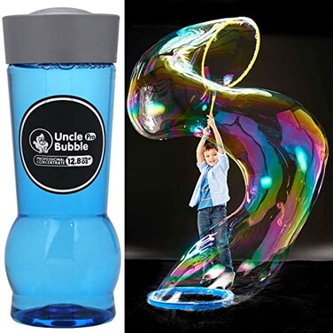 Uncle Bubble Concentrated Bubble Solution Refill, 12.8oz Makes 1 Gal