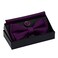 Bow Ties For Men Purple Pre-tied Solid Bow Tie Adjustable Bowtie and Pocket Square Cufflink Sets (0577-04)