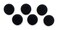 Button Covers Prevent Shirt Holes (12-Pack, Black)