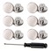 ICEYLI 17mm Replacement Jeans Buttons Instant Adjustable Pants Button