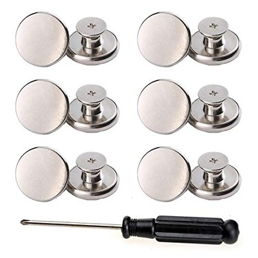 ICEYLI 17mm Replacement Jeans Buttons Instant Adjustable Pants Button