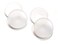 Button Covers Prevent Shirt Holes (12-Pack, Clear)