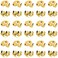 SANNIX 30pcs/15 Pairs Gold Plated Earring Backs Yellow Replacement Secure