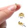 SANNIX 30pcs/15 Pairs Gold Plated Earring Backs Yellow Replacement Secure