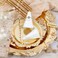AUEAR, Cone Ceramic Ring Holder Tower Shaped Display Stand for Jewelry Wedding (White, 2-Pack)