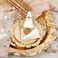 AUEAR, Cone Ceramic Ring Holder Tower Shaped Display Stand for Jewelry Wedding (White, 2-Pack)