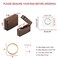 Yoption Ring Box, Handcrafted Walnut Wood Jewelry Box for Wedding Ceremony Ring Storage