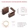 Yoption Ring Box, Handcrafted Walnut Wood Jewelry Box for Wedding Ceremony Ring Storage
