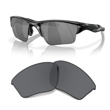 Oakley Half Jacket 2.0 XL OO9154 Replacement Lenses Bundle, Black Iridium