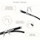 LifeArt Blue Light Blocking Reading Glasses,4 Pack Men's and Women's Rectangular Frame,(Black,+3.50 Magnification)